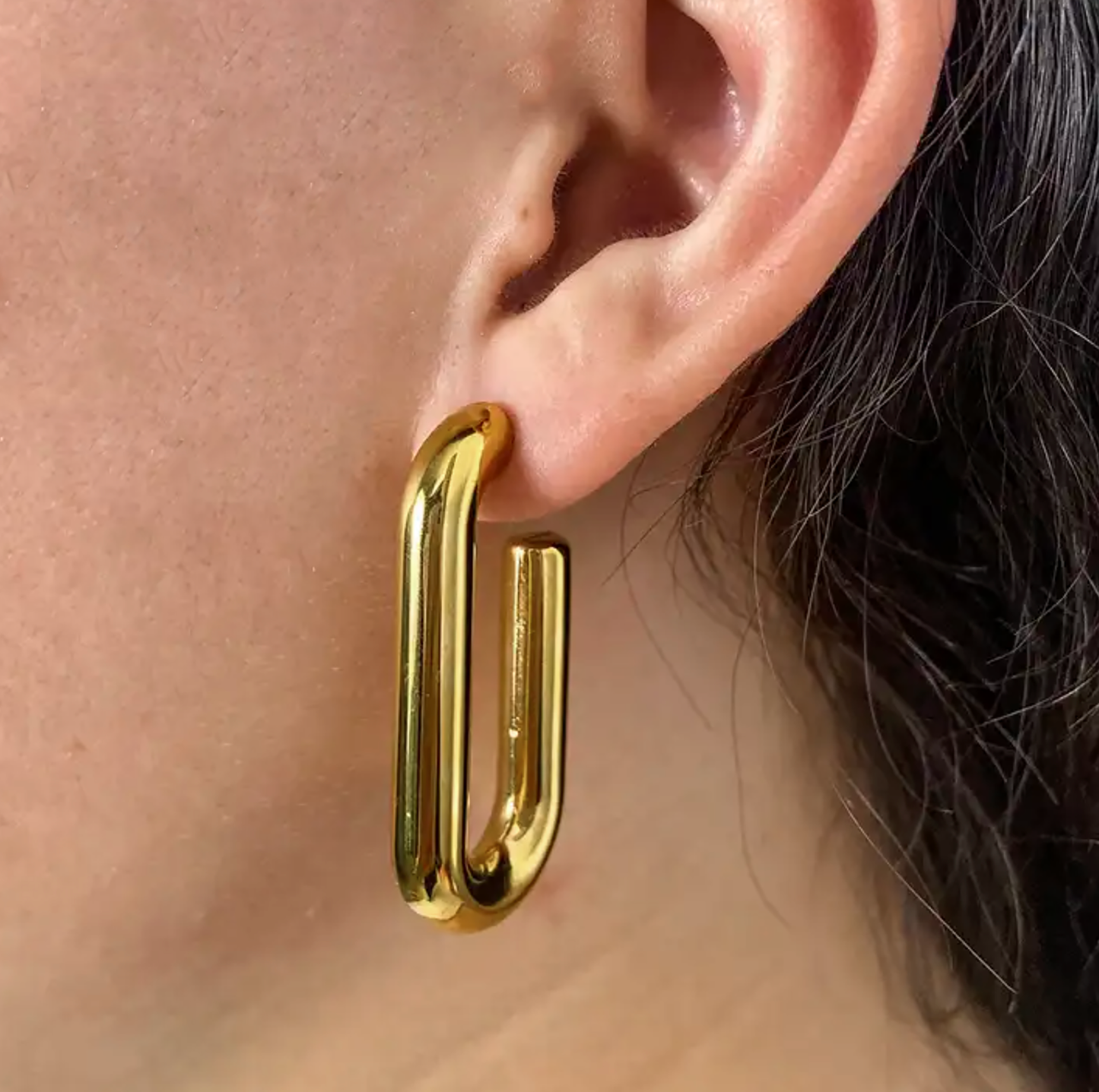 earrings, gold earrings for women, gold stud earrings, gold statement earrings, Hoop earrings for women, gold earrings for women, small hoops, big hoop earrings on model