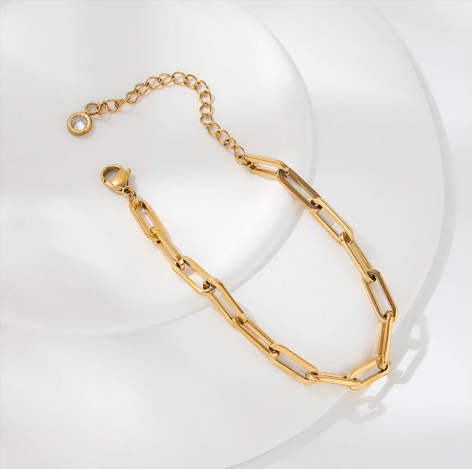Gold Bracelet, Bracelets for Women, Chain Bracelet, Cuban Chain Bracelet, Gold Curb Chain Bracelet, paperclip bracelet, charm bracelet