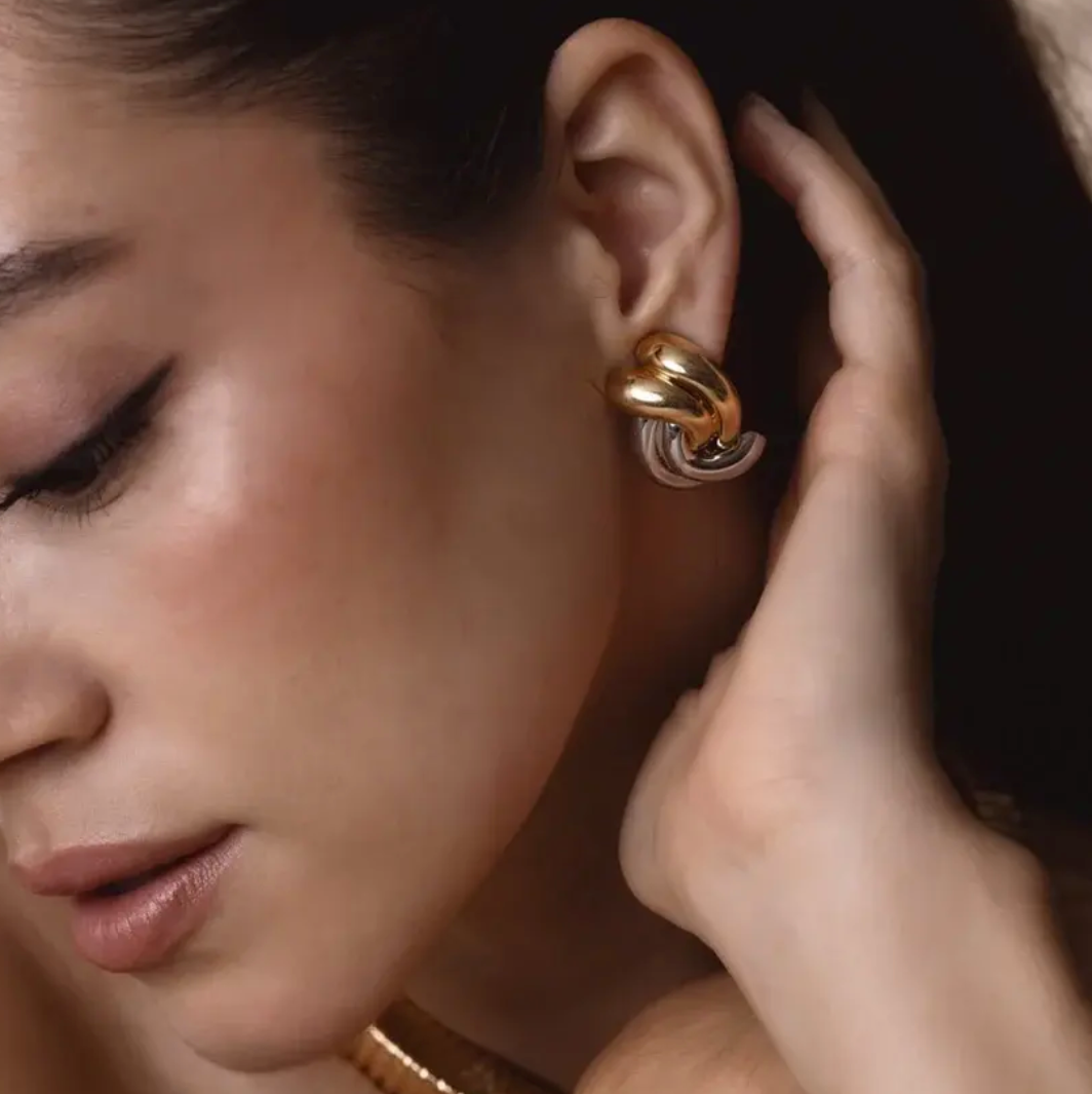Margaret Gold Silver Earrings