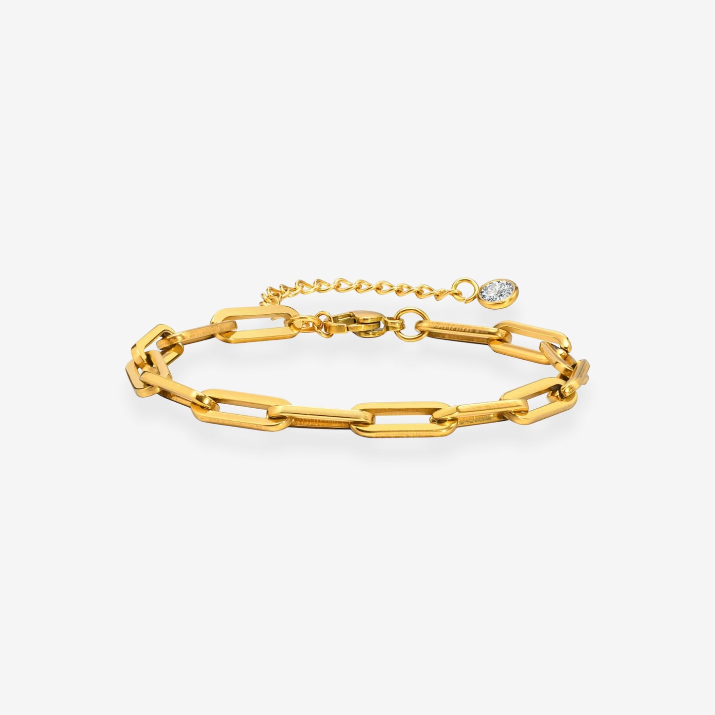 Gold Bracelet, Bracelets for Women, Chain Bracelet, Cuban Chain Bracelet, Gold Curb Chain Bracelet, paperclip bracelet, charm bracelet