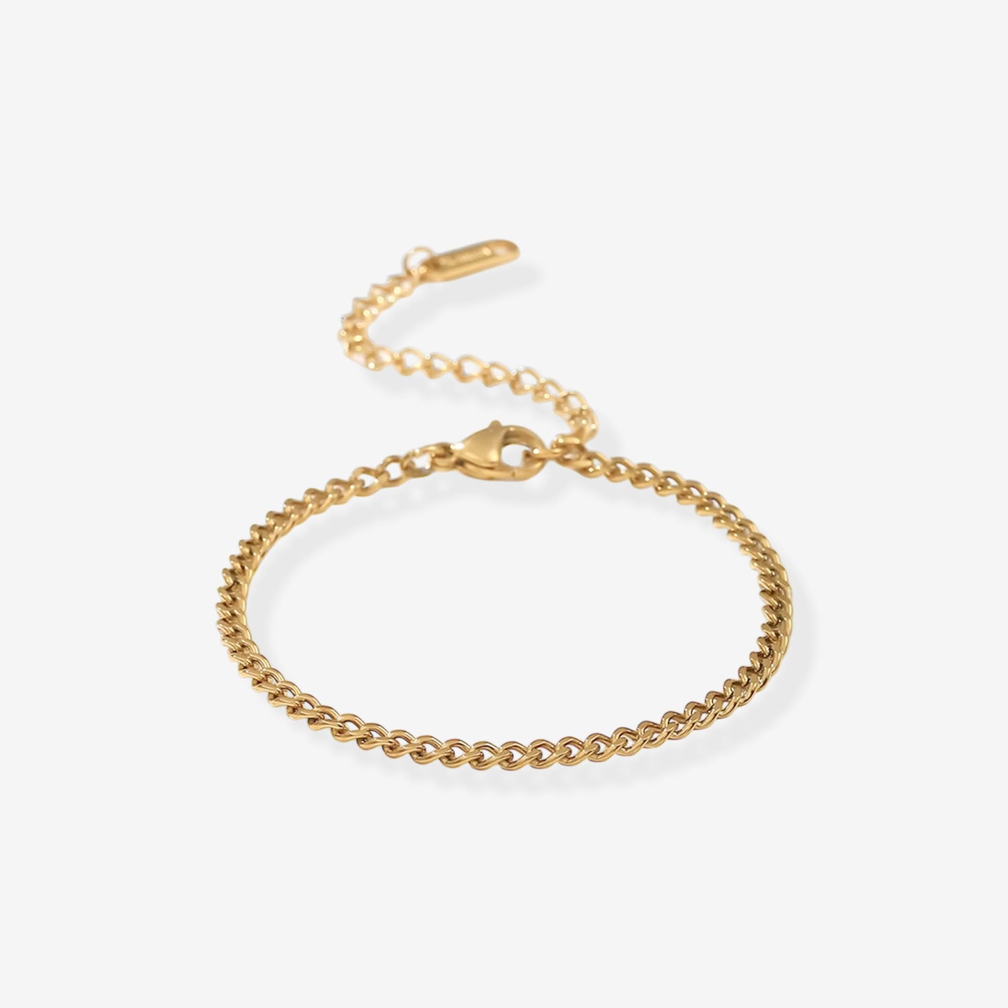 Gold Bracelet, Bracelets for Women, Chain Bracelet, Cuban Chain Bracelet, Gold Curb Chain Bracelet