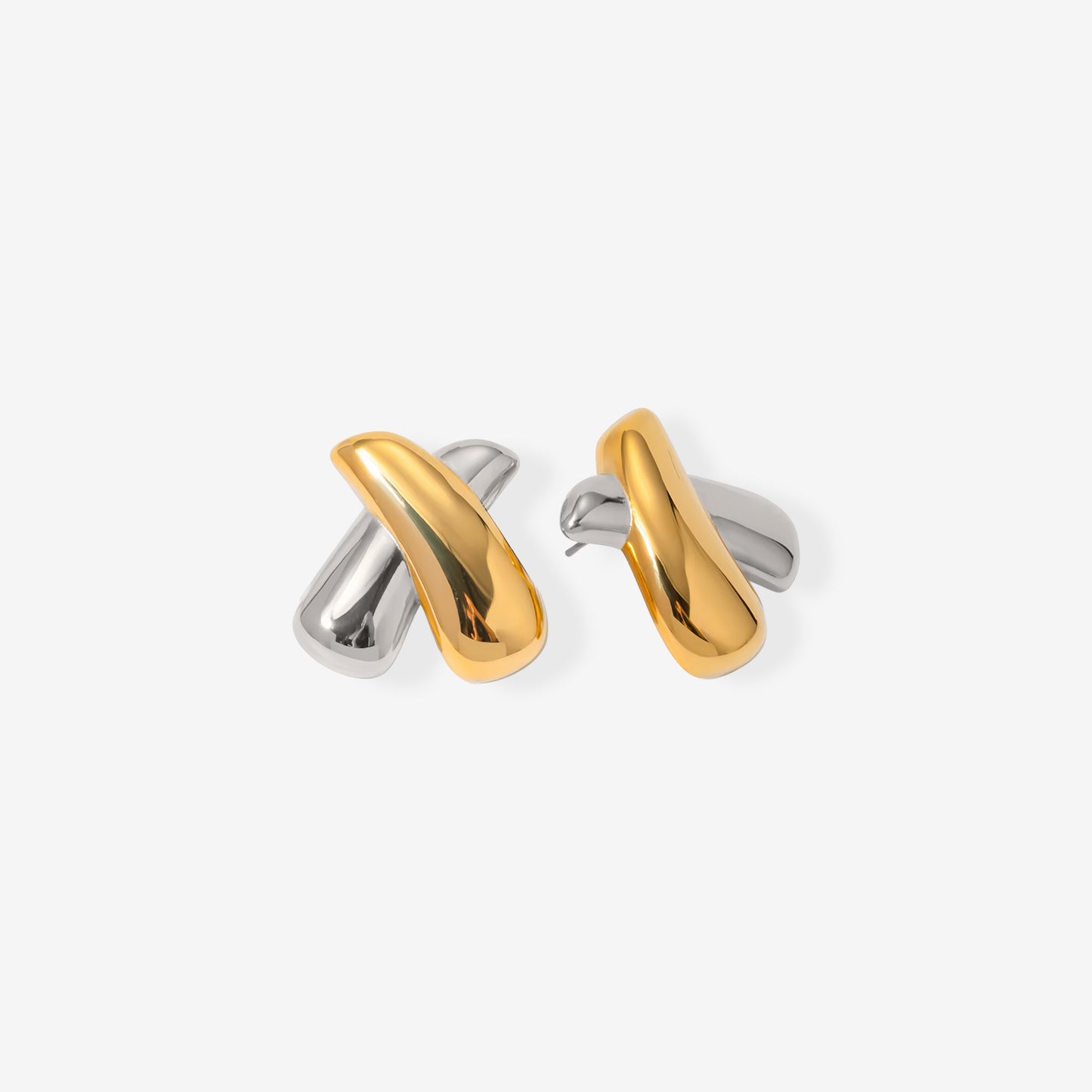 gold earrings for women, gold stud earrings, gold statement earrings, mixed metal earrings, silver earrings for women