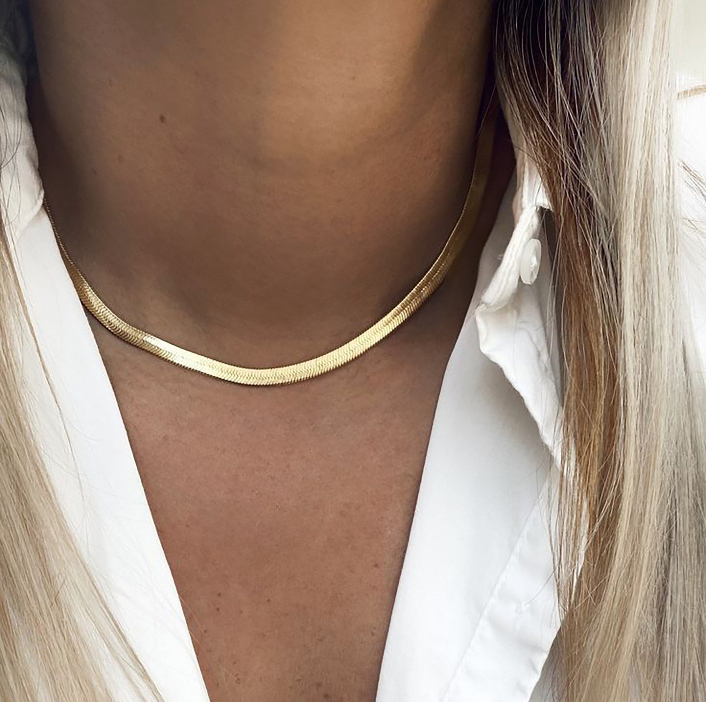 Kylie Gold Snake Chain Necklace