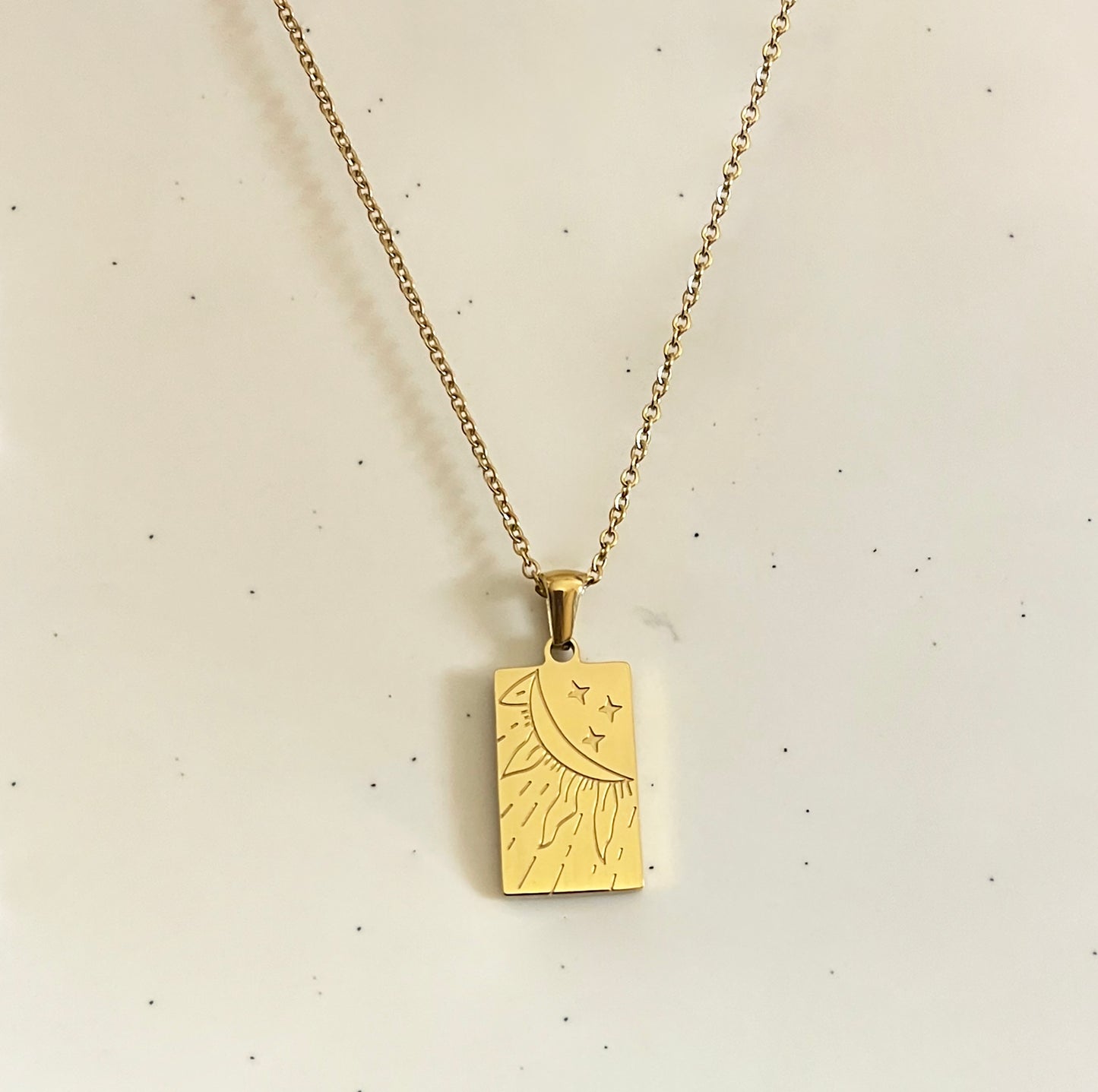 Zodiac Gold Sunrise Necklace