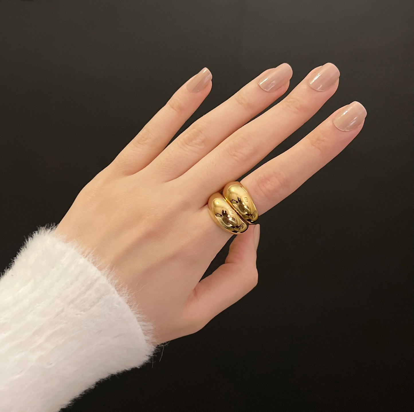 Lena Gold Dome Ring