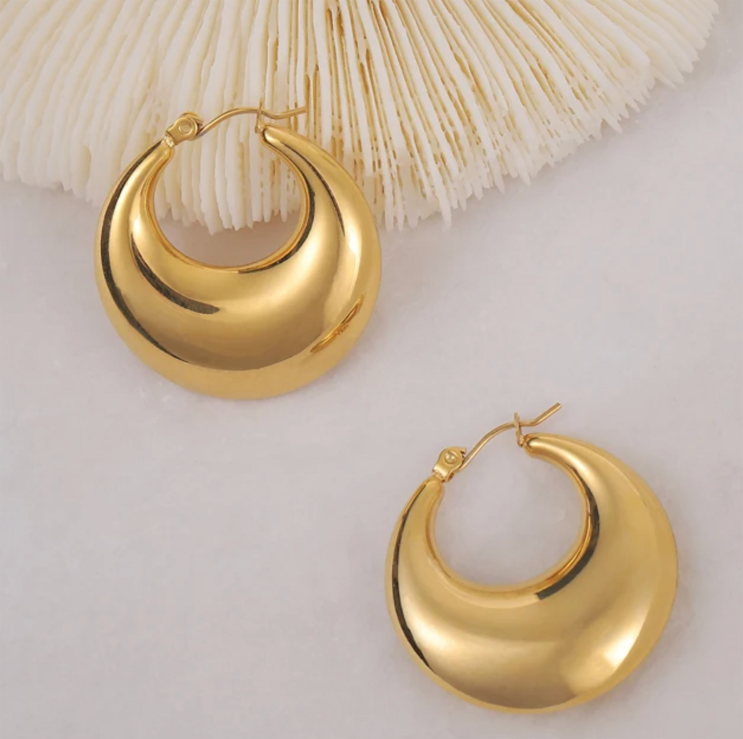 Lily Gold Simple Earrings